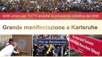 Grande manifestazione a Karlsruhe: diritti umani per TUTTI anziché la privazione collettiva dei diritti