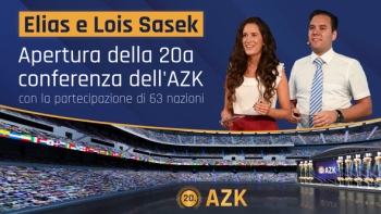 Elias e Lois Sasek - Apertura della 20a conferenza dell'AZK con la partecipazione di 63 nazioni