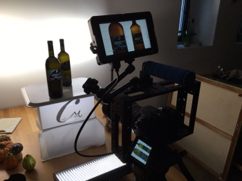 Backstage del nuovo format PerBacco di Sacha De Nardo per TicinoWebTv